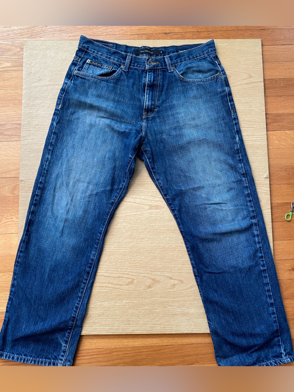 Calvin Klein Men’s Classic Relaxed Straight Jeans - Dark Blue
